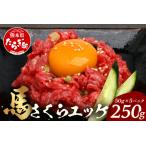 ふるさと納税 【 年内お届け 】熊本県 馬さくらユッケ 250g(50g×5) ※12月19日〜27日発送※ 年内発送 年内配送 クリスマス 041-0150-R7.. 熊本県多良木町