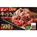 訳あり 厚切り牛ハラミ ミニステーキ 500g