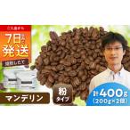 マンデリンコーヒー 粉 リントン 200g×2