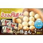 ふるさと納税 【6回定期便】角煮入り一口豚まん6個入り×3セット[OCL069] 豚まん 長崎県川棚町