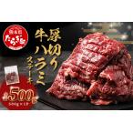 ふるさと納税 《年末発送分》 厚切り 牛 ハラミ ステーキ【500g】 牛肉 焼肉 年内発送 年内配送 067-0678-R712 熊本県多良木町