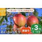 ショッピングふるさと納税 訳あり 傷 ふるさと納税 【訳あり】あいかの香り 約3kg 6〜12玉 ［おぶせファーマーズ］ フルーツ 果物 林檎 リンゴ 長野県産 信州産 加工 傷 キズ 不揃.. 長野県小布施町