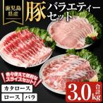 肩ロース ロース バラ 豚 バラエティー セット 合計3kg
