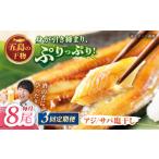 一夜干し 塩干し アジ サバ 計8尾