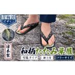 和柄たたみ草履 雪駄タイプ 紳士用 井げた