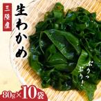 吉浜わかめ 湯通し塩蔵わかめ 80g×10袋