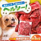 国内加工 ペット用 馬肉 切り落とし 約1kg