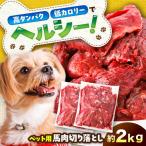 国内加工 ペット用 馬肉 切り落とし 約2kg