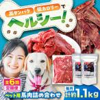 詰め合わせ 国内加工 ペット用 馬肉 切り落とし 約1kg