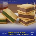 テリーヌ アマイオトの濃厚抹茶テリーヌサンド3個&芳醇ショ…