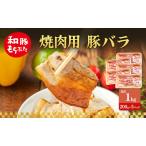 ふるさと納税 焼肉用 豚バラ 和豚 もちぶた 200g×5 豚肉 ポーク 肉 豚 国産 宮城県産 小分け バラ肉 豚バラ肉 ストック 精肉 宮城県大河原町