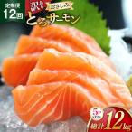 定期便 訳あり とろサーモン 刺身 5パック計1kg×12回