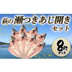 萩の瀬つきあじ開きセット 8尾入り