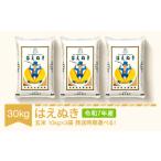 ふるさと納税 令和7年産 はえぬき 玄米 30kg mk-haxxa30-g 山形県村山市