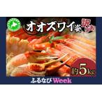 ふるさと納税 【ふるなびWEEK対象】オオズワイ姿（訳あり品）5kg｜かに カニ ズワイガニ オオズワイ【ysk-003】FN-Limited-PR 北海道伊達市
