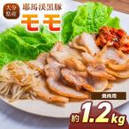 下郷農協の耶馬渓黒豚 モモ焼肉用 1.2kg