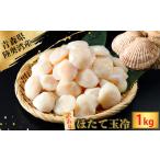 ふるさと納税 陸奥湾産ほたて貝柱　玉冷1kg(500g×2)　刺身用　サイズ不揃い　訳あり 青森県むつ市