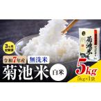 菊池米 白米 無洗米 5kg