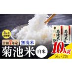 菊池米 白米 無洗米 10kg