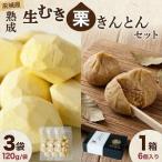 熟成 生むき栗 3袋 栗きんとん 1箱 セット