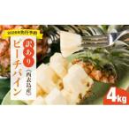 ふるさと納税 ＜訳あり！＞2026年 先行予約 大きさ不揃い お得！箱にいっぱいピーチパイン4kgセット 沖縄県竹富町