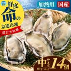 急速冷凍牡蠣 加熱用 中サイズ 14個