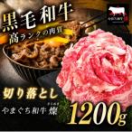 牛肉 極上牛肉 やまぐち和牛 燦 きらめき 切り落とし 1200g
