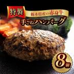 産の赤身牛 特製 手ごねハンバーグ 8個入り