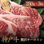 神戸ビーフA5 贅沢サーロインステーキ250g×3枚
