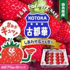 ふるさと納税 いちご　古都華・ことか2パック(8〜15粒入り/1pc)【配送不可地域：離島・北海道・沖縄県・東北】【1685936】 奈良県斑鳩町