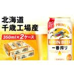 ふるさと納税 キリン一番搾り生ビール<北海道千歳工場産>350ml(24本) 2ケース 北海道 ふるさと納税 ビール お酒 ケース ギフト 酒 ビール ギ.. 北海道千歳市
