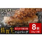 ショッピングふるさと納税 ハンバーグ ふるさと納税 ハンバーグ 佐賀牛入り  120g 8個 生ハンバーグ 福岡県古賀市