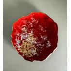 豆皿 口金ロック 古代金箔本朱