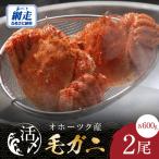 オホーツク産活〆毛ガニ 2尾