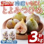 訳あり 冷凍 いちじく とよみつひめ 計3kg