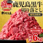 鹿児島黒牛 切り落とし 計約6kg 約500g×2P×6回