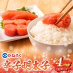 太腹 かねふく辛子明太子 一本物 約360g×4