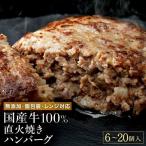 無添加 牛100% 直火焼き ハンバーグ 100g×6袋