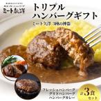 ハンバーグ ミート矢澤 トリプル 各1食