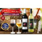 ふるさと納税 【赤×白定番セット】山辺ワインセット720ml×2本(山葡萄×シャルドネ樽熟成) 長野県松本市