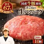 合挽 手ごね生ハンバーグ 200g