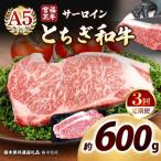 宮福笑牛 とちぎ和牛 A5 サーロインステーキ 200g×3枚