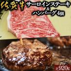 佐賀牛サーロイン 佐賀牛柔らかハンバーグステーキ 計920g