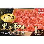 牛肉 黒毛和牛 小分け 霜降り ローススライス 1kg