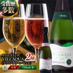 ワイン VILLAQUA グリーン ピンク スパークリングワイン セット