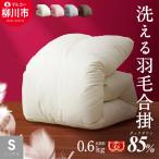 カラー〉 洗える 羽毛布団 合掛けふとん シングル