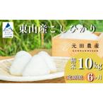 令和7年産 コシヒカリ 精米10kg×6ヶ月