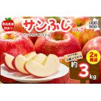 ふるさと納税 【2月発送 訳あり ご家庭用】りんご サンふじ 3kg ふじりんご 青森県産 青森 果物 フルーツ 林檎 リンゴ くだもの 弘前市 青森県弘前市