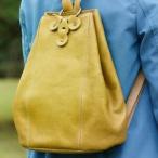 ナチュラルテイストのヌメ革リュック レザー