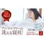 布団 2枚合わせ掛け布団&防ダニ敷きパッドセット〈ジュニア…